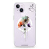 A watercolour floral iPhone 14 Plus Magsafe 兼容水晶透明保護殼