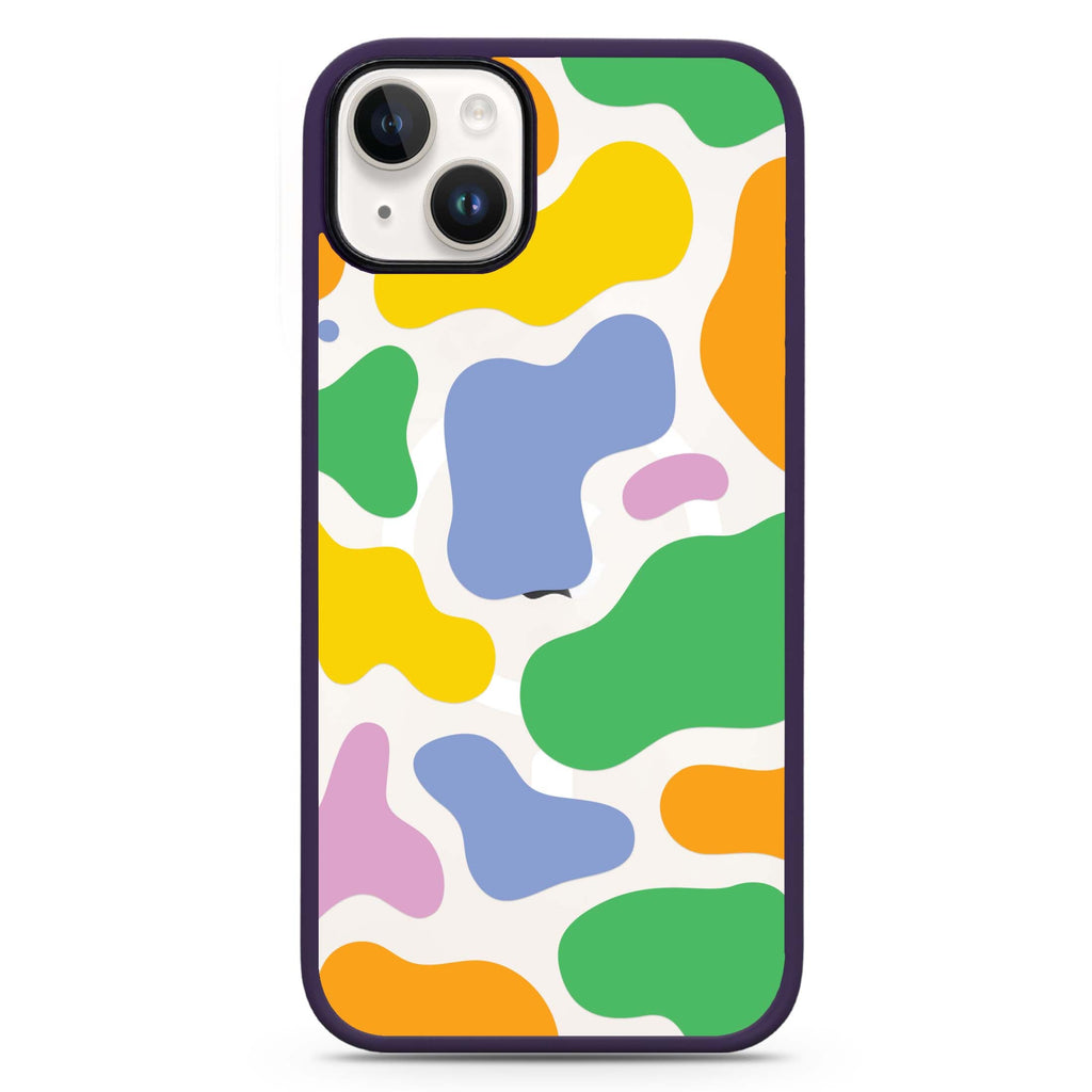 Abstract Doodles iPhone 14 Plus Magsafe 兼容防衝擊保護殼
