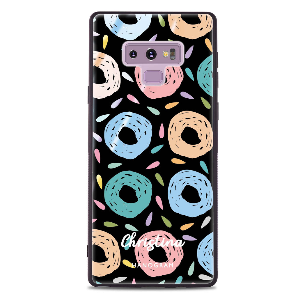 Artistic Donuts Samsung Note 9 超薄強化玻璃殻