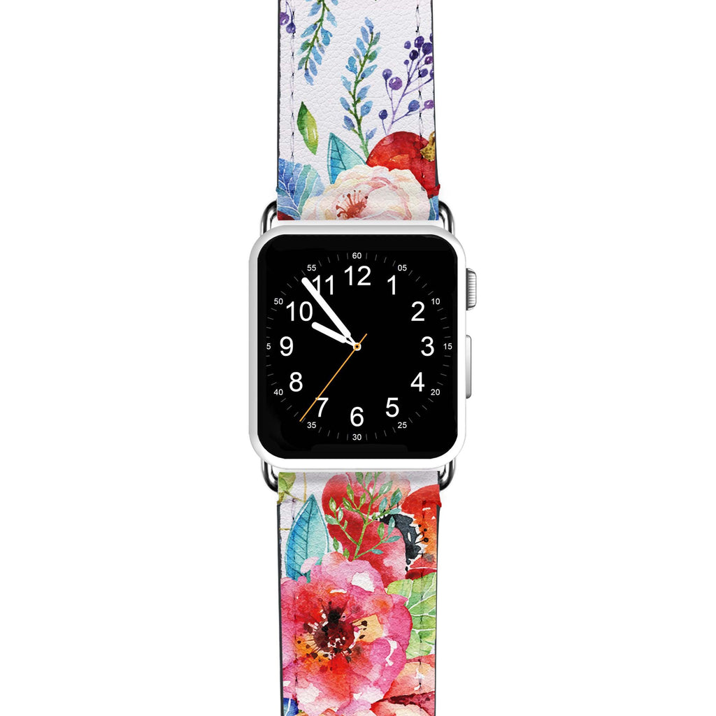 Awakening Watercolor Flowers Florals Apple Watch 手錶帶