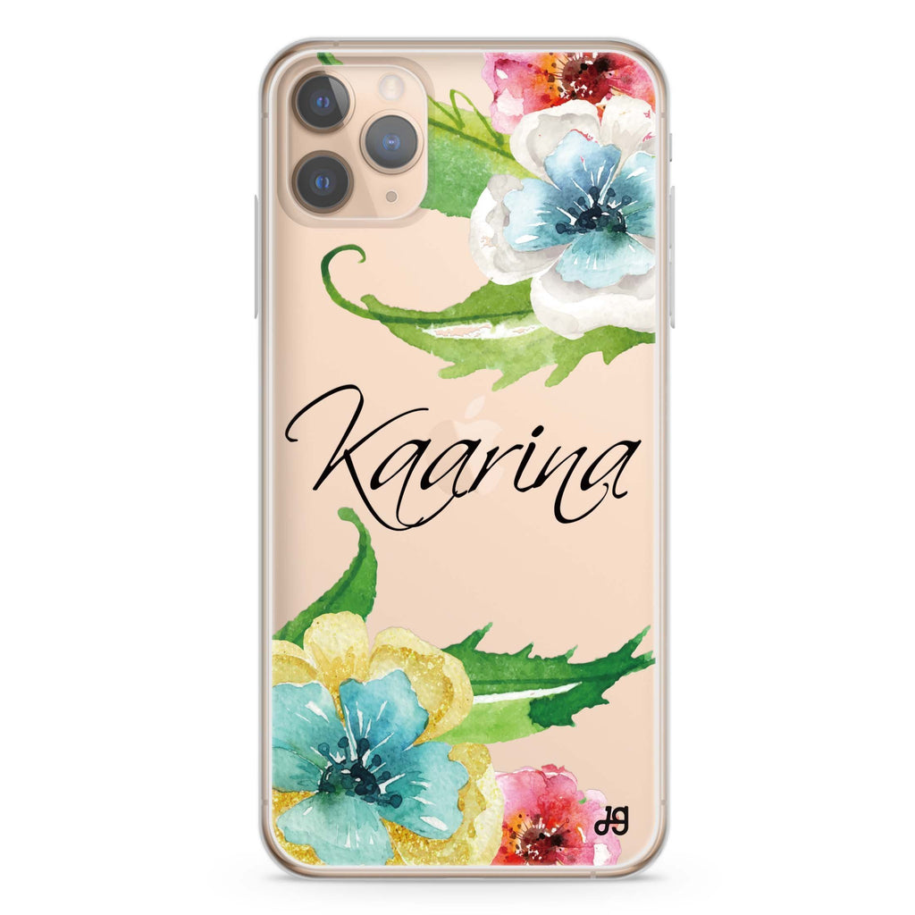 Golden and White Anemones iPhone 11 Pro Max 水晶透明保護殼