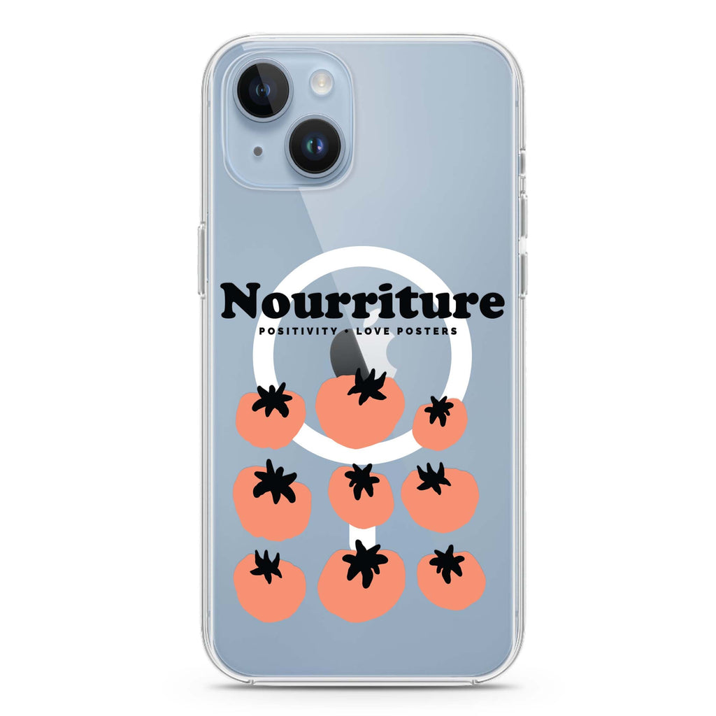 Nourriture iPhone 14 Magsafe 兼容水晶透明保護殼