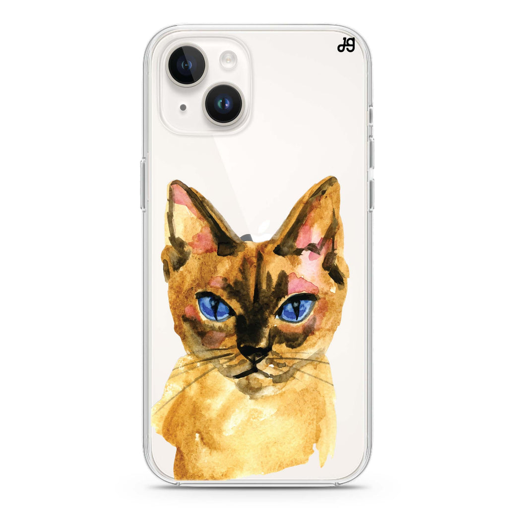 Watercolour Cat iPhone 14 水晶透明保護殼