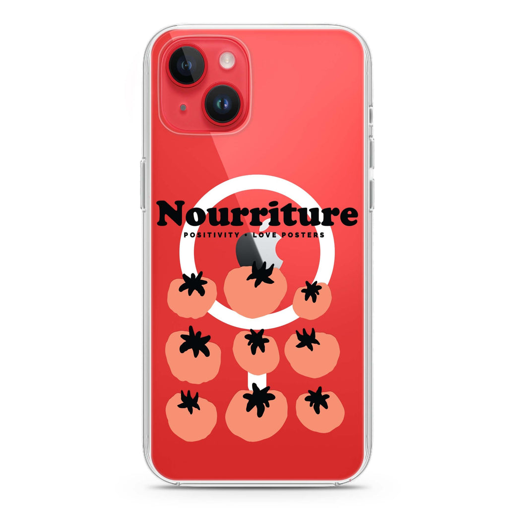 Nourriture iPhone 14 Plus Magsafe 兼容水晶透明保護殼