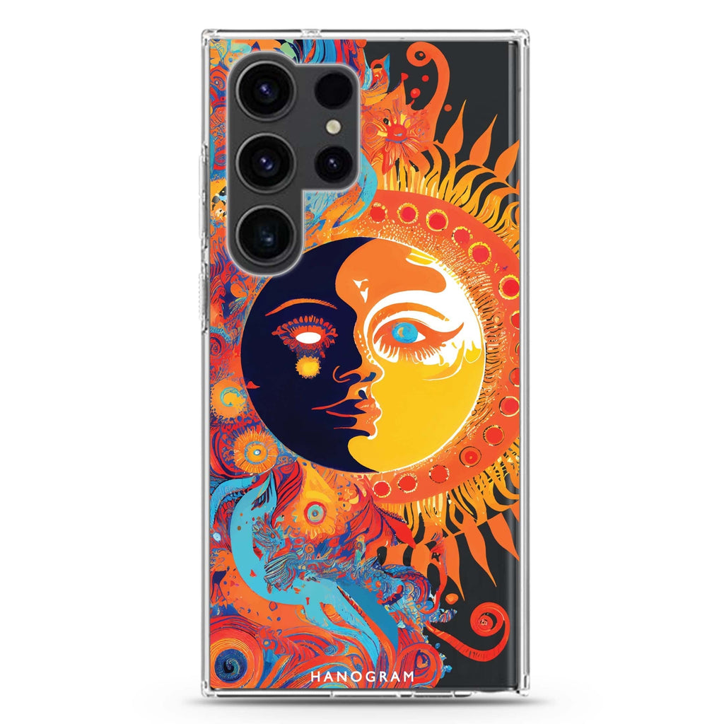 Moon & Sun Samsung Galaxy Ultra 透明保護殼，適用 S26/S25/S24/S23 Ultra，圖1