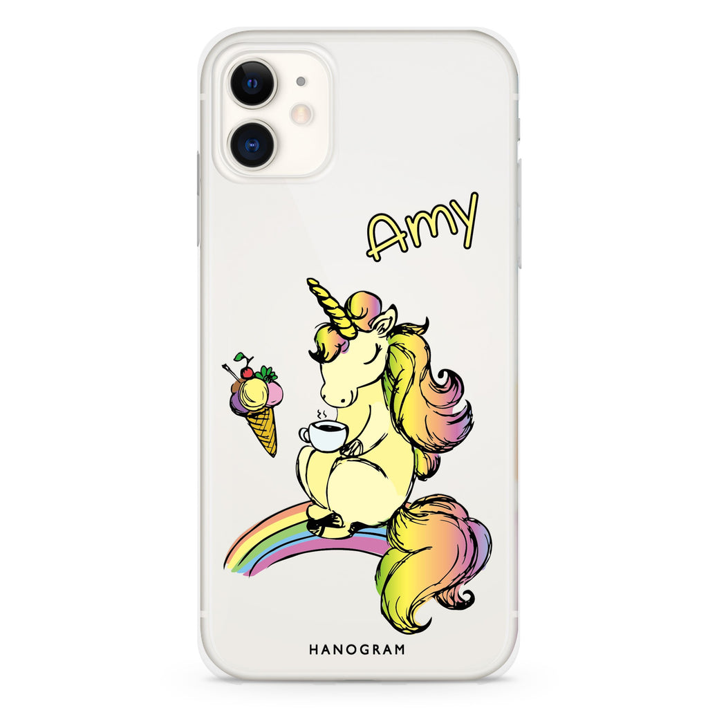 Cute Unicorn iPhone 11 水晶透明保護殼
