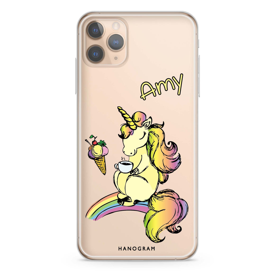 Cute Unicorn iPhone 11 Pro Max 水晶透明保護殼