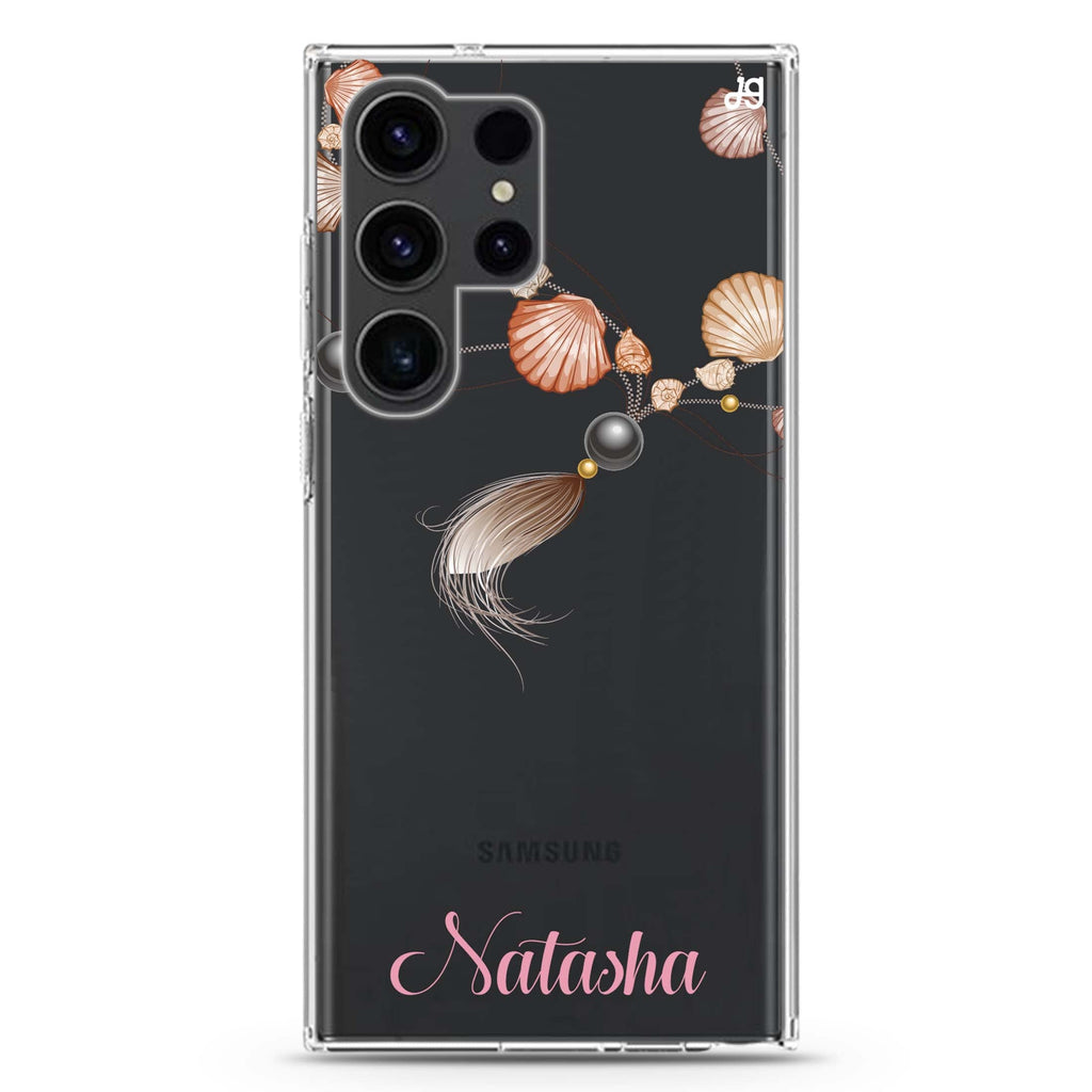 Connection of Sea Samsung Galaxy Ultra 可加名字透明保護殼，適用 S26/S25/S24/S23 Ultra，圖1