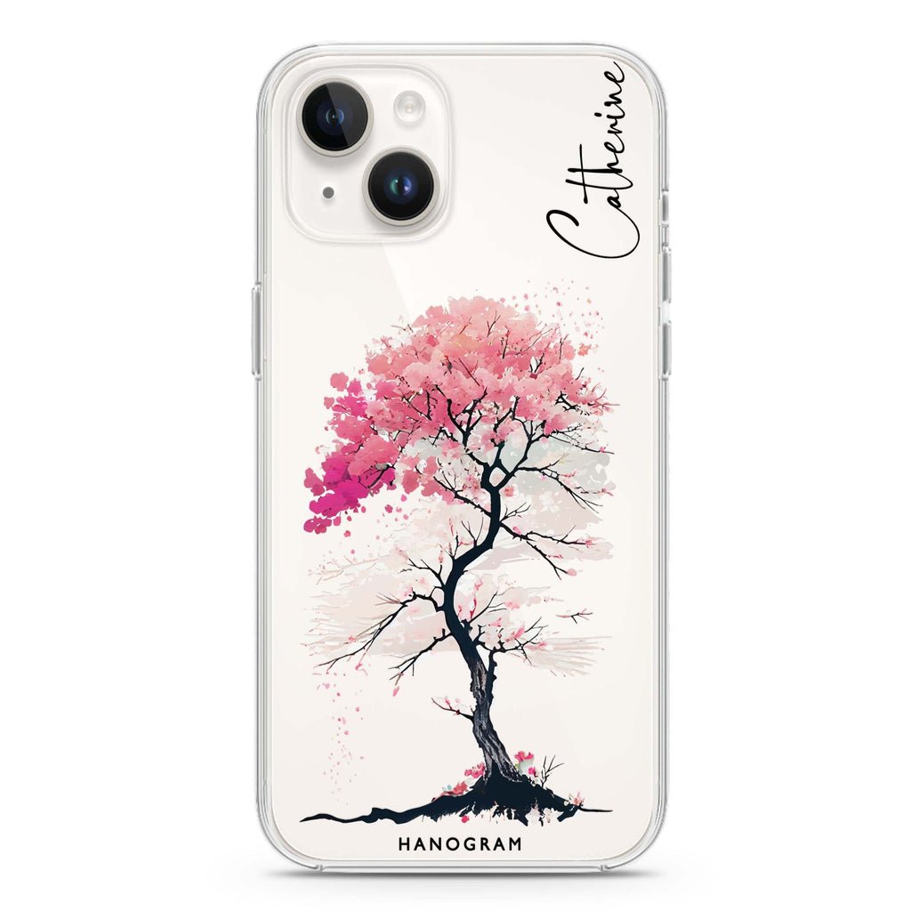 A Cherry tree iPhone 14 水晶透明保護殼
