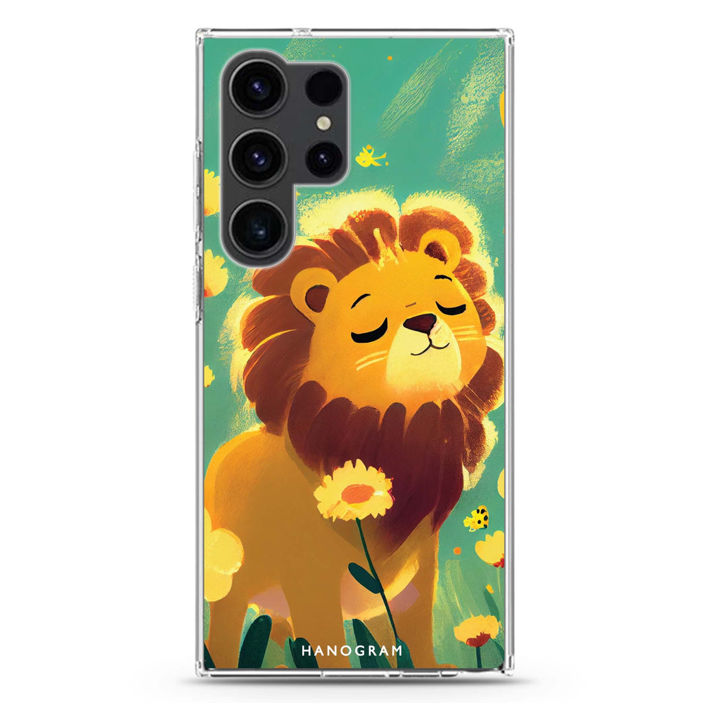 Lion in the garden Samsung Galaxy Ultra 透明保護殼，適用 S26/S25/S24/S23 Ultra，圖1