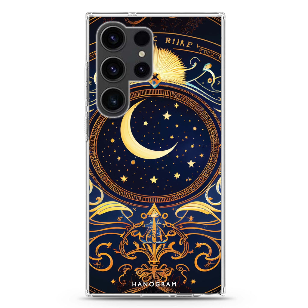 Magic Moon Samsung Galaxy Ultra 透明保護殼，適用 S26/S25/S24/S23 Ultra，圖1