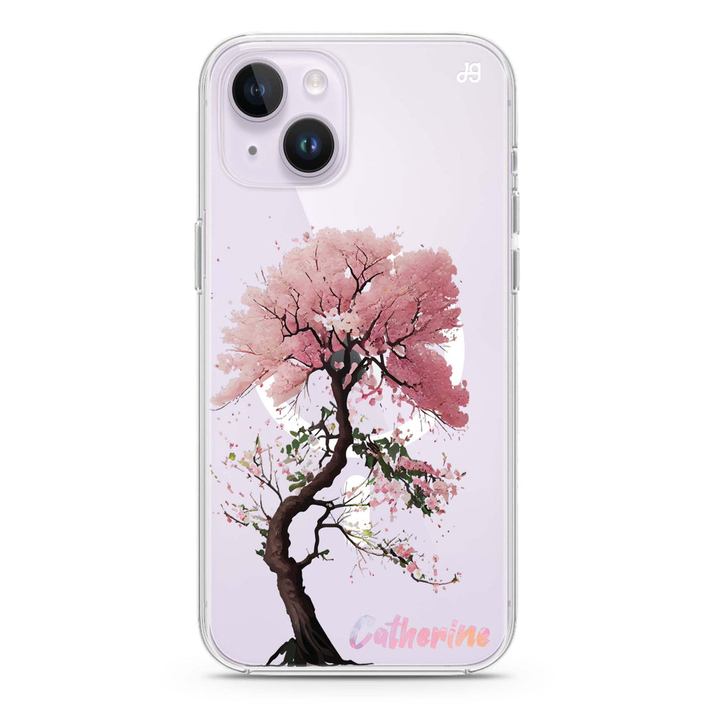 Cherry tree iPhone 14 Plus Magsafe 兼容水晶透明保護殼