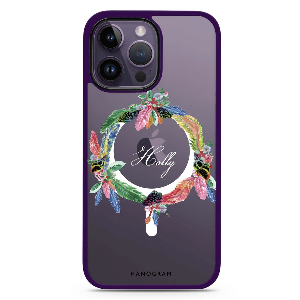 Watercolour Feather Magsafe 兼容防衝擊保護殼