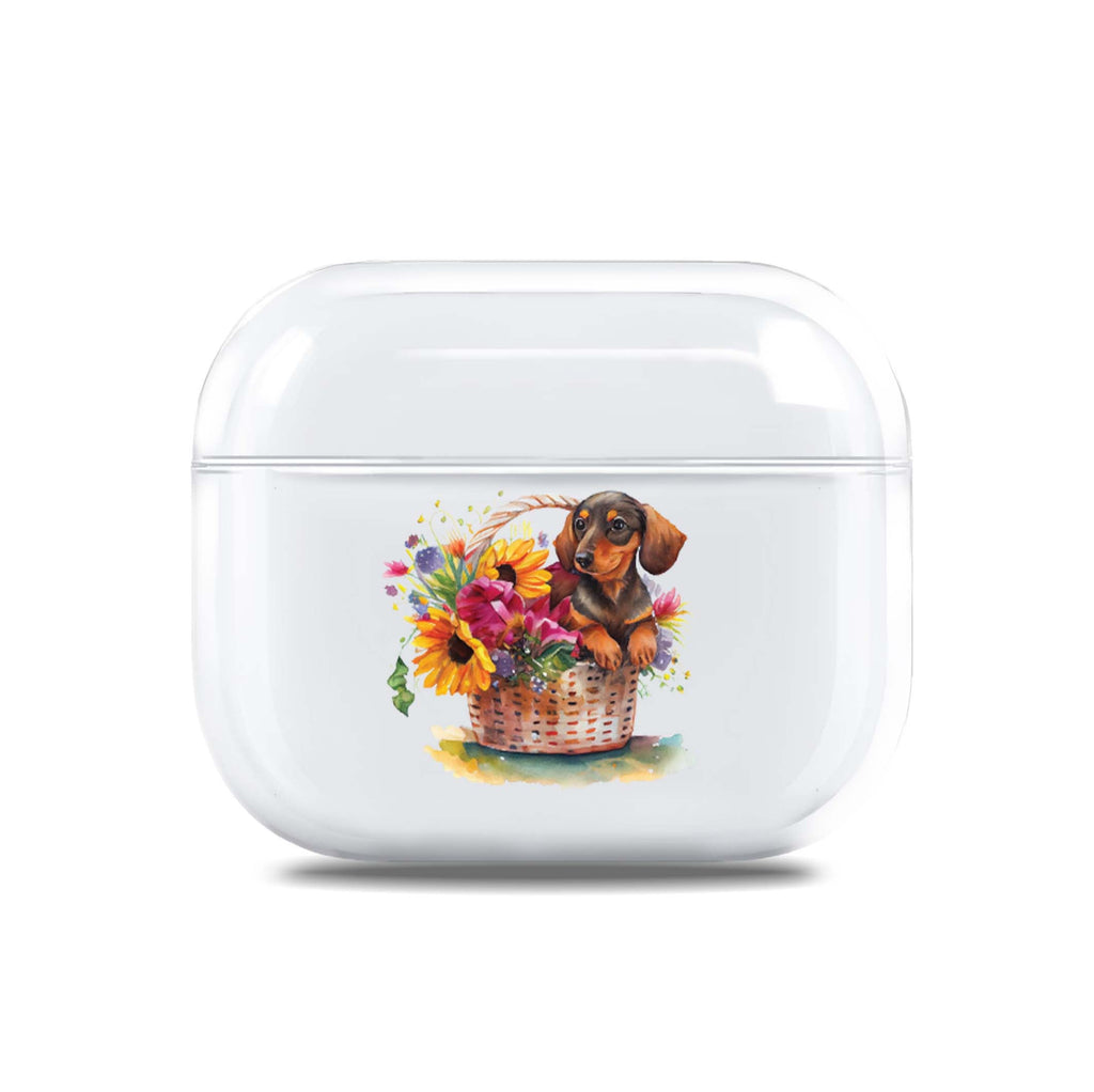 Floral & Dog AirPods 透明保護殻
