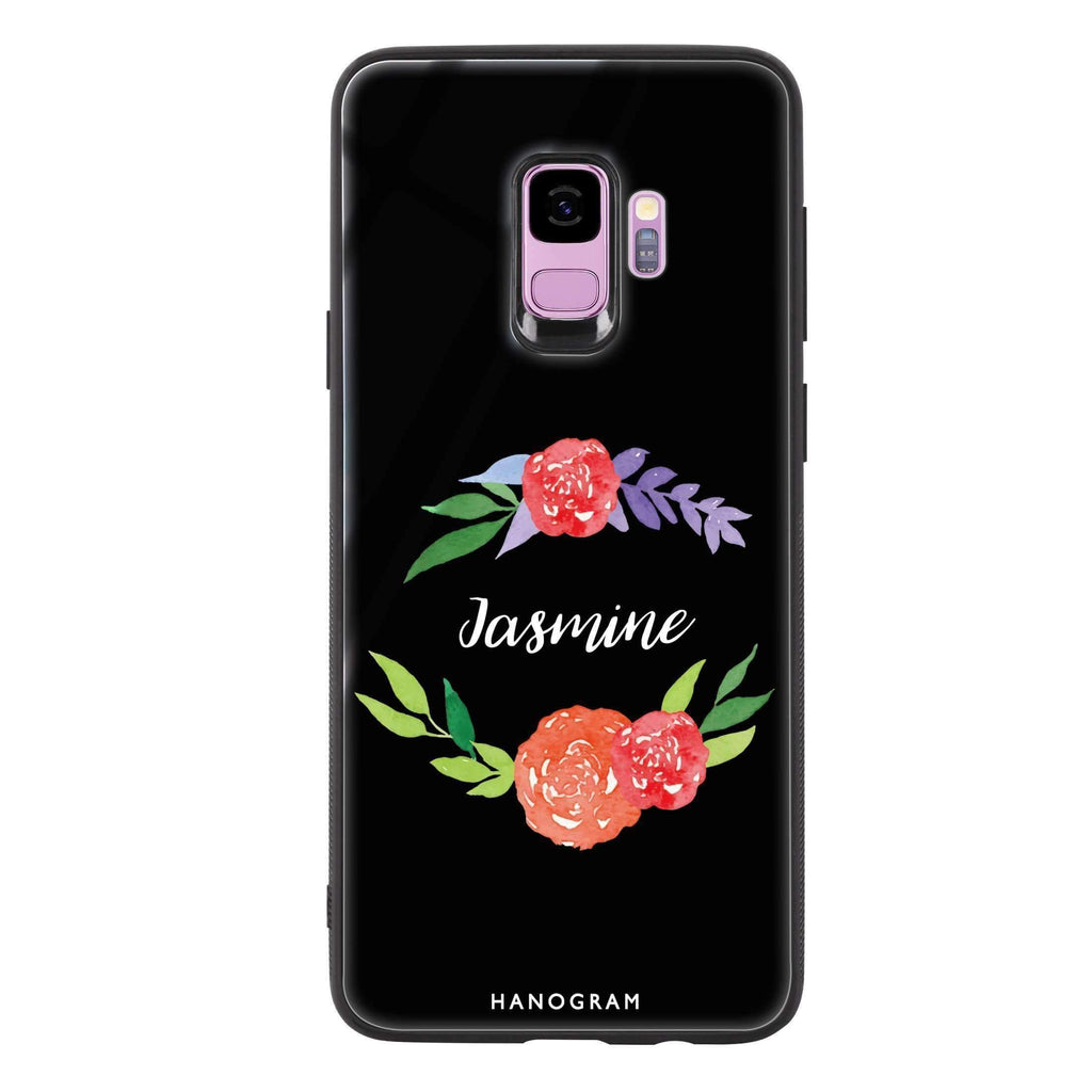 Floral Circle Samsung S9 超薄強化玻璃殻