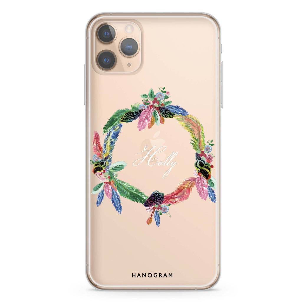 Watercolour Feather iPhone 11 Pro Max 水晶透明保護殼
