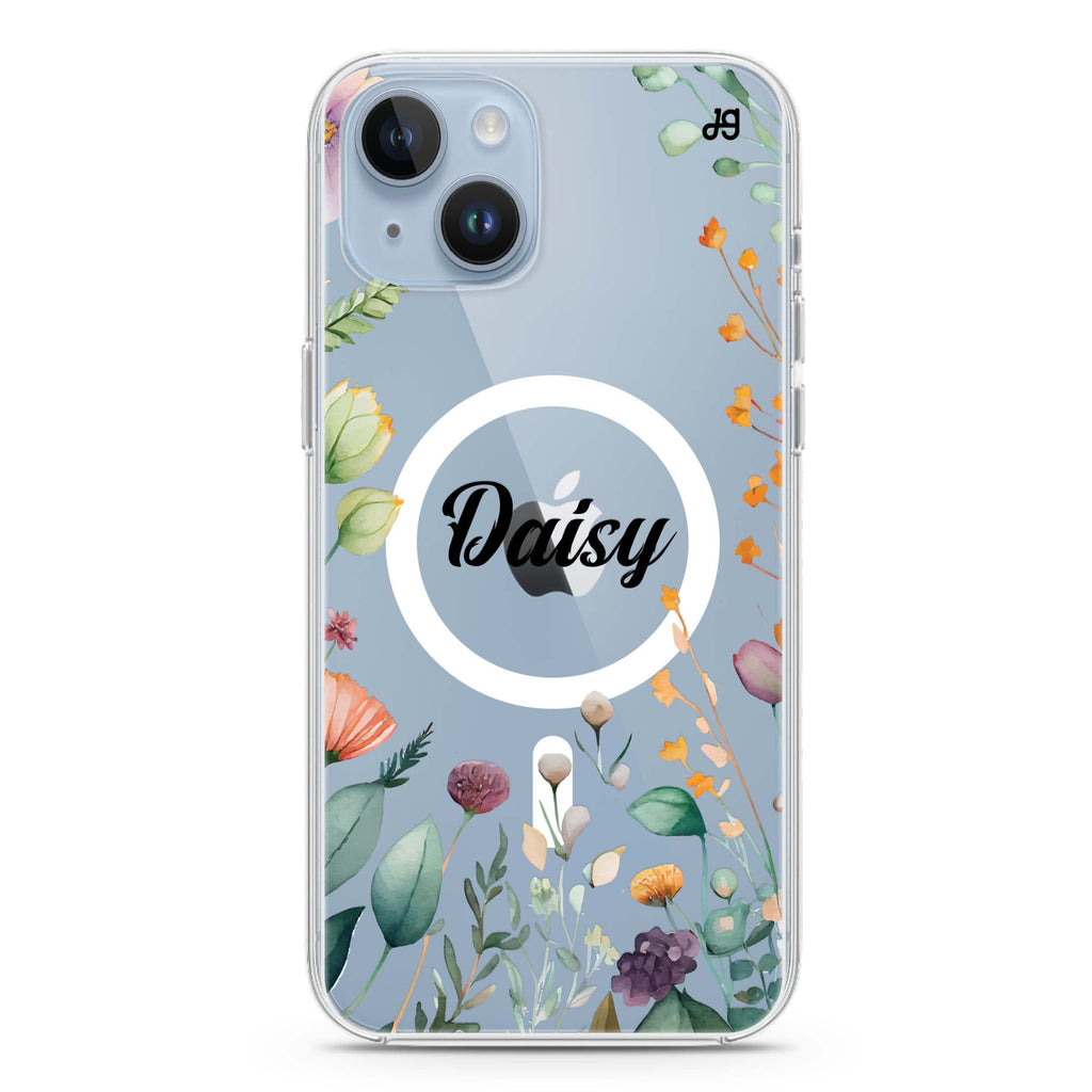 Beautiful Garden iPhone 14 Magsafe 兼容水晶透明保護殼