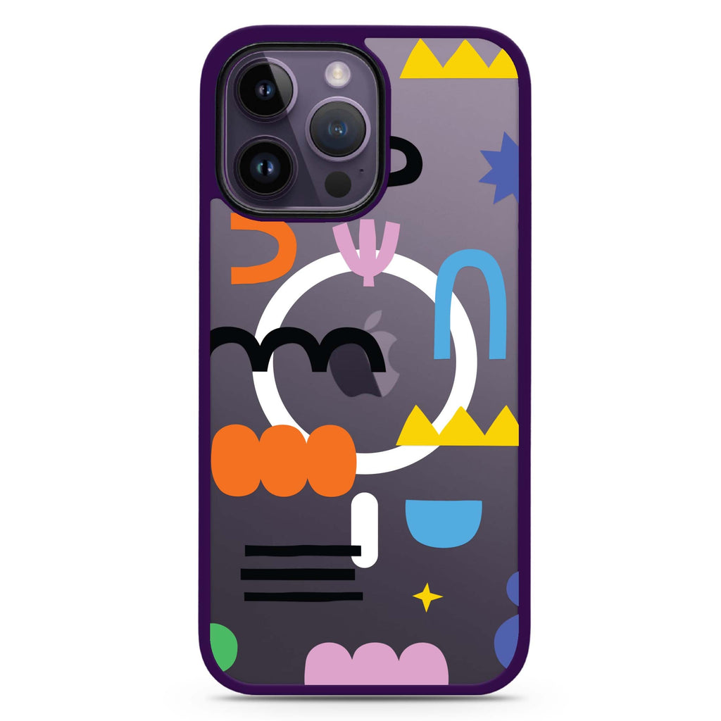Abstract Doodles Pattern Magsafe 兼容防衝擊保護殼