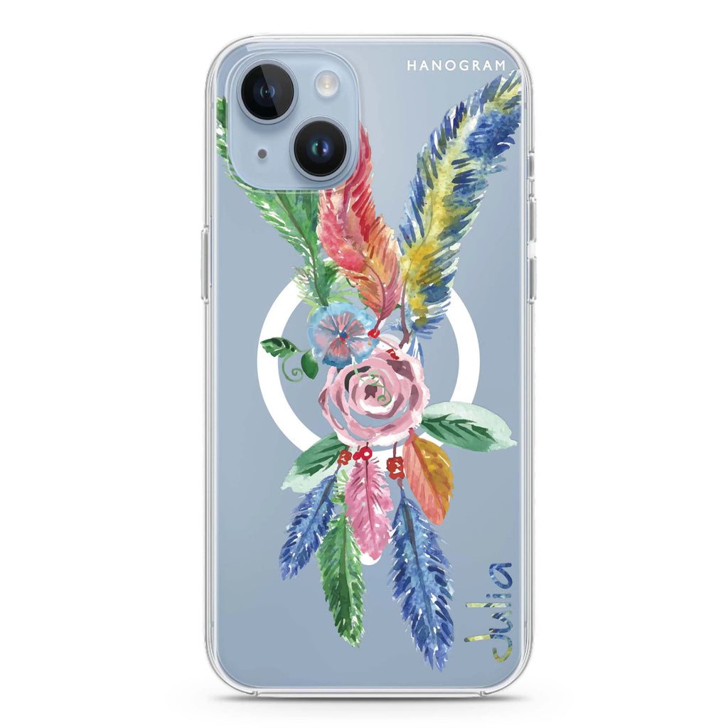 Feather iPhone 14 Plus Magsafe 兼容水晶透明保護殼