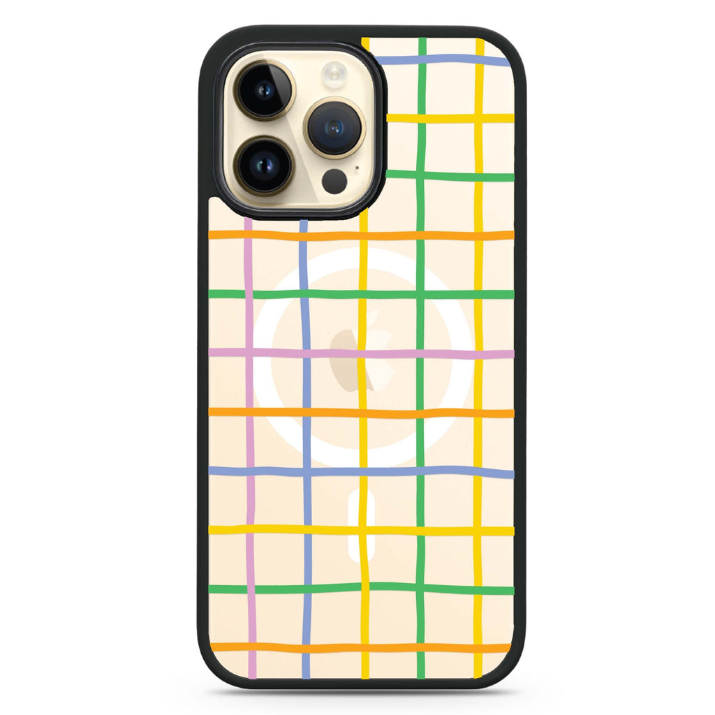 Abstract Doodles Pattern Magsafe 兼容防衝擊保護殼