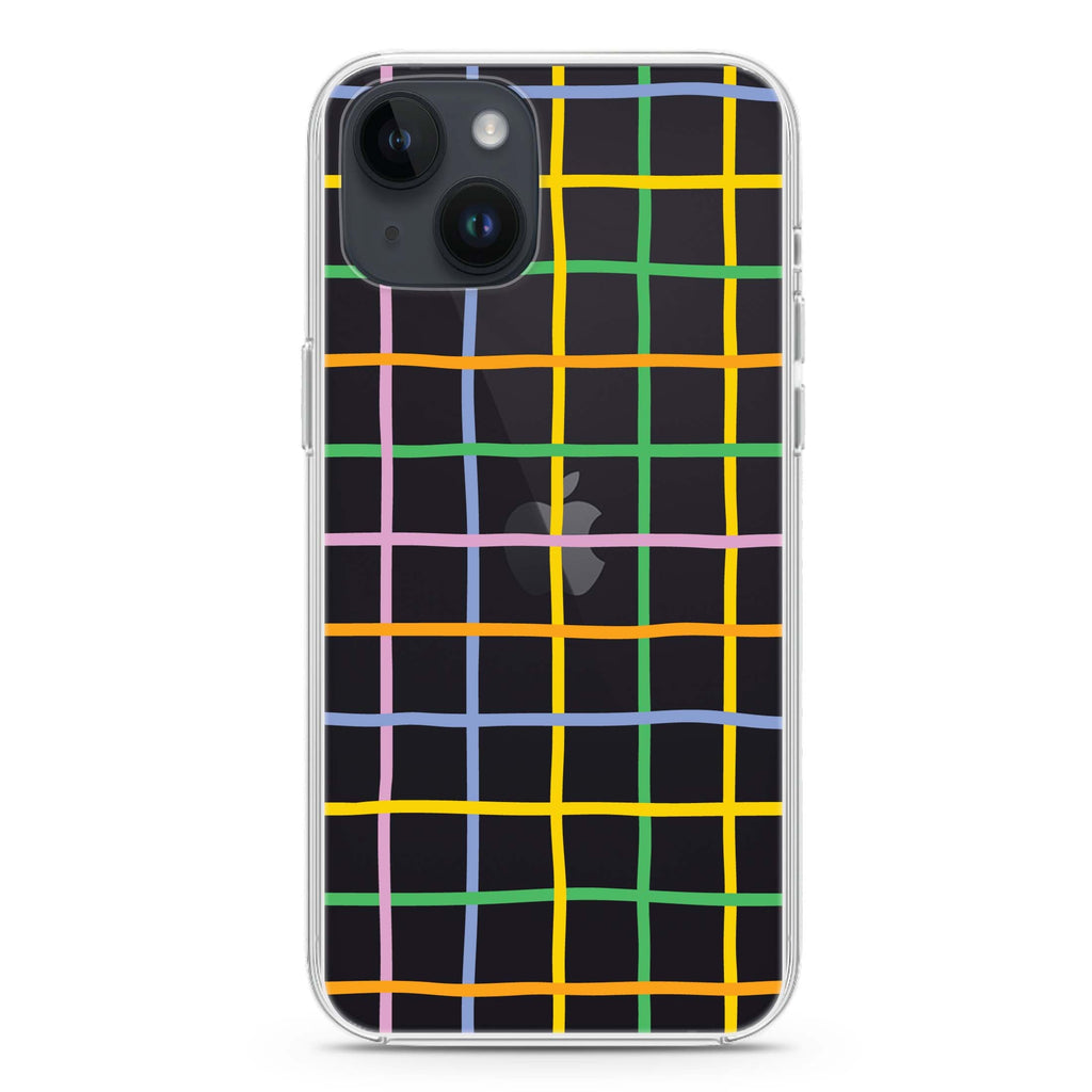 Abstract Doodles Pattern iPhone 14 水晶透明保護殼