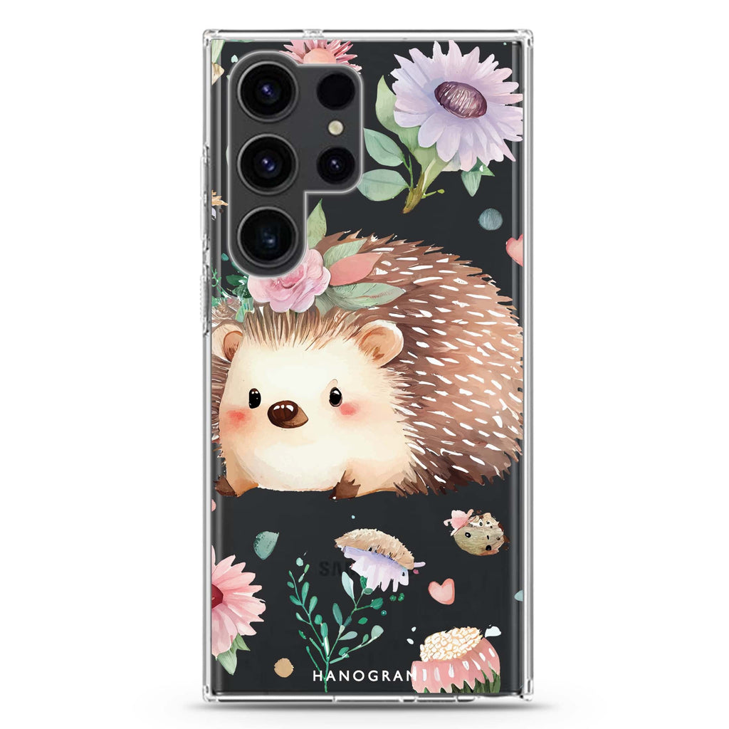 Hedgehog Samsung Galaxy Ultra 透明保護殼，適用 S26/S25/S24/S23 Ultra，圖1