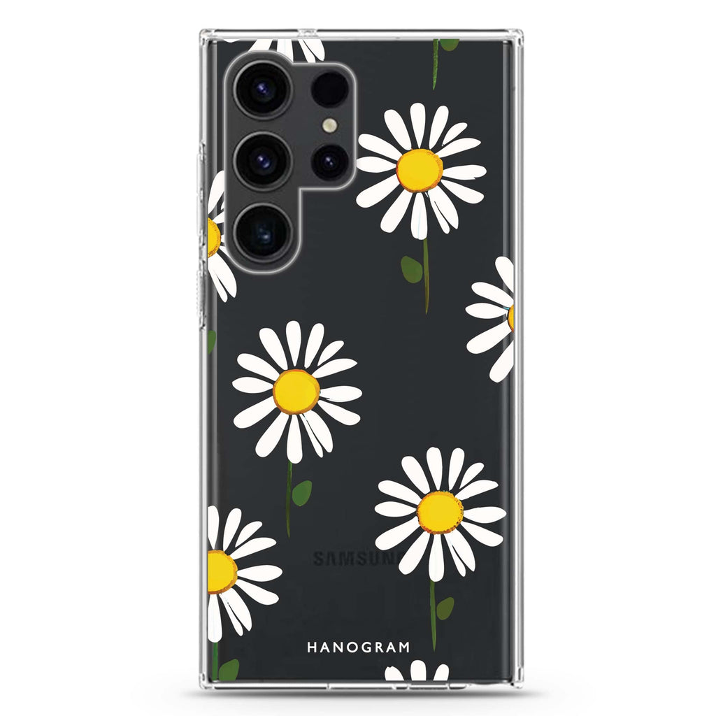Little Flowers Samsung Galaxy Ultra 透明保護殼，適用 S26/S25/S24/S23 Ultra，圖1