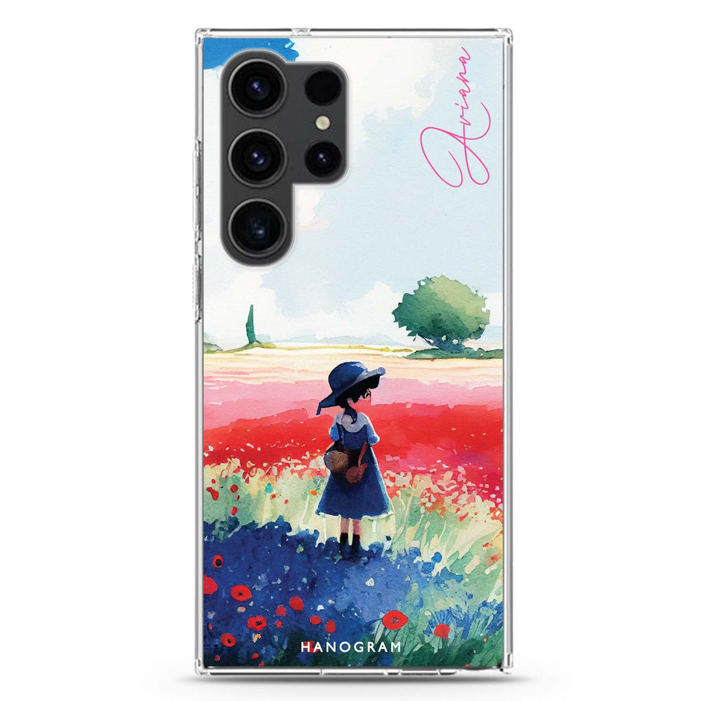 A Little Girl Samsung Galaxy Ultra 可加名字透明保護殼，適用 S26/S25/S24/S23 Ultra，圖1