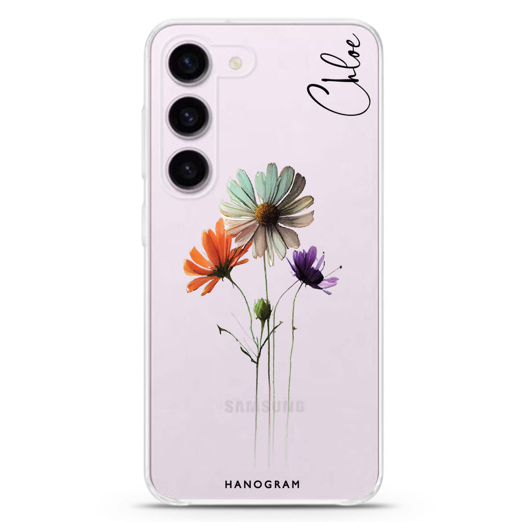 A watercolour floral Samsung Galaxy S22+ 水晶透明保護殼
