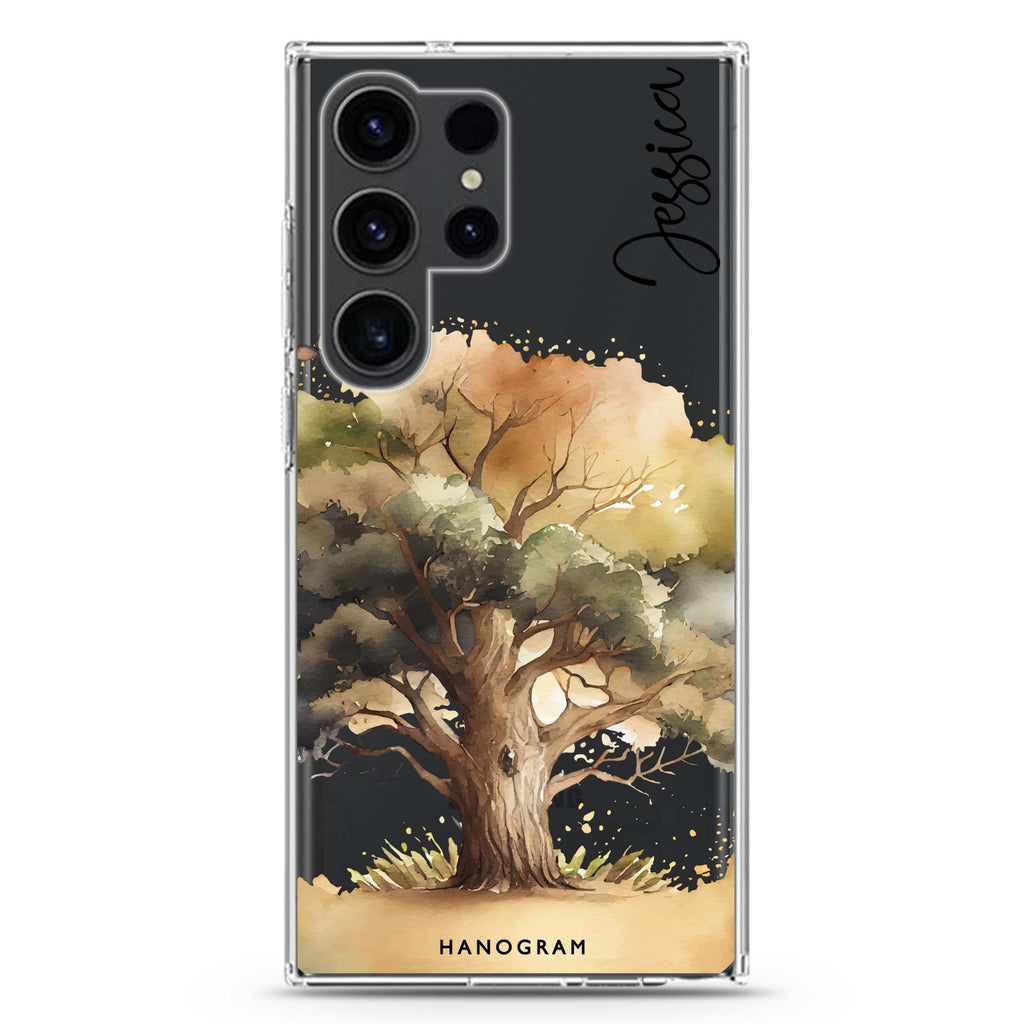 Tree Samsung Galaxy Ultra 可加名字透明保護殼，適用 S26/S25/S24/S23 Ultra，圖1