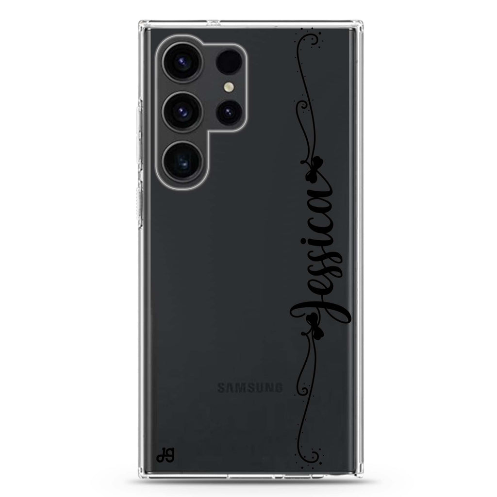 Custom Samsung Galaxy Ultra 可加名字透明保護殼，適用 S26/S25/S24/S23 Ultra，圖1