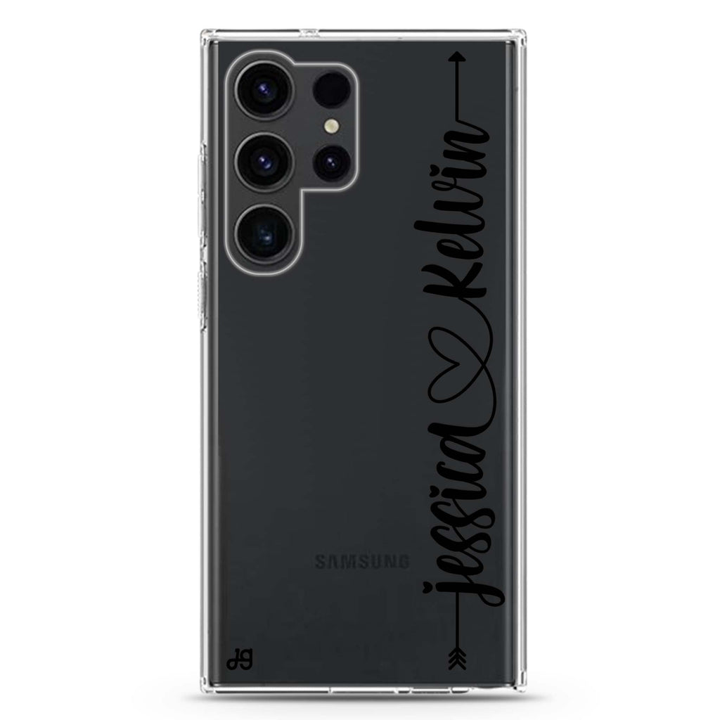 Custom Samsung Galaxy Ultra 可加名字透明保護殼，適用 S26/S25/S24/S23 Ultra，圖1