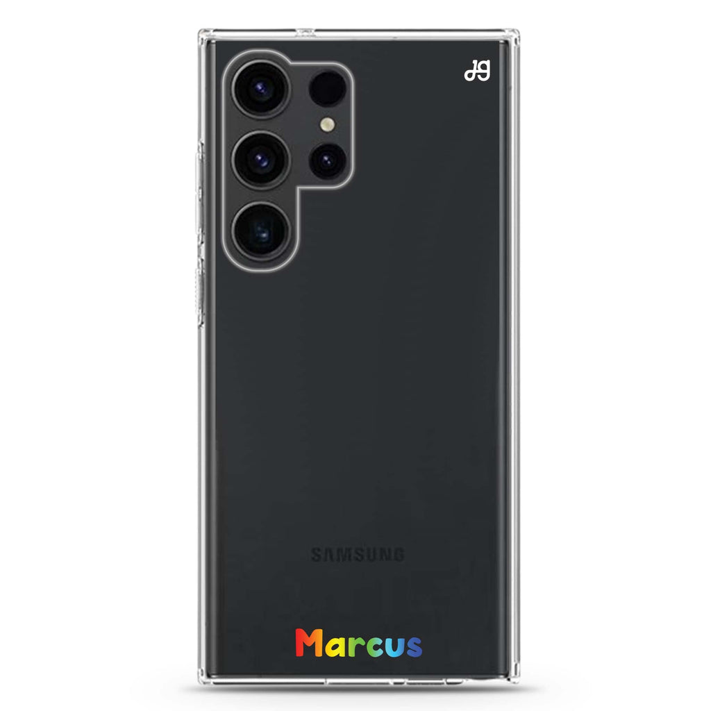 Custom Samsung Galaxy Ultra 可加名字透明保護殼，適用 S26/S25/S24/S23 Ultra，圖1