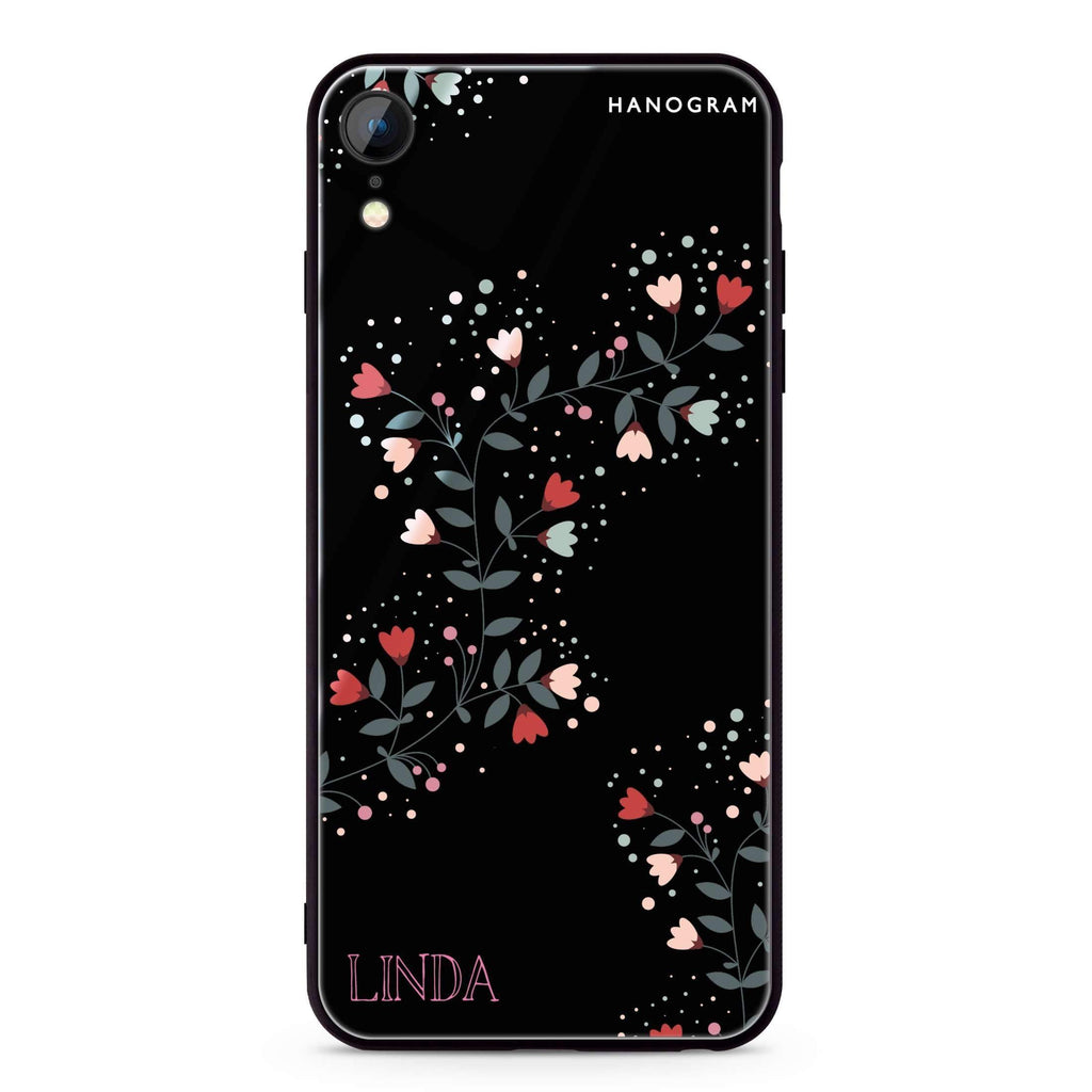 Floral Chain iPhone XR 超薄強化玻璃殻