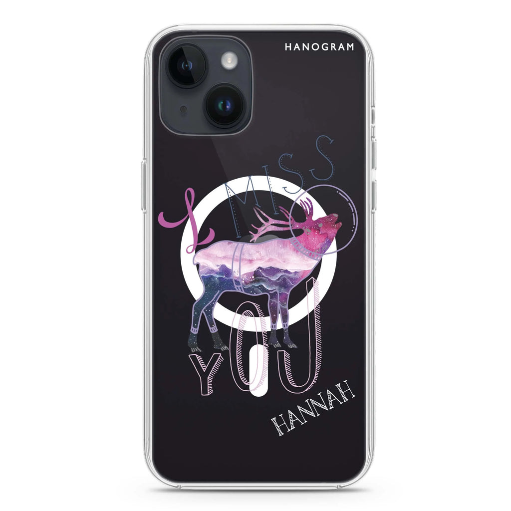 Galactic Love iPhone 14 Plus Magsafe 兼容水晶透明保護殼