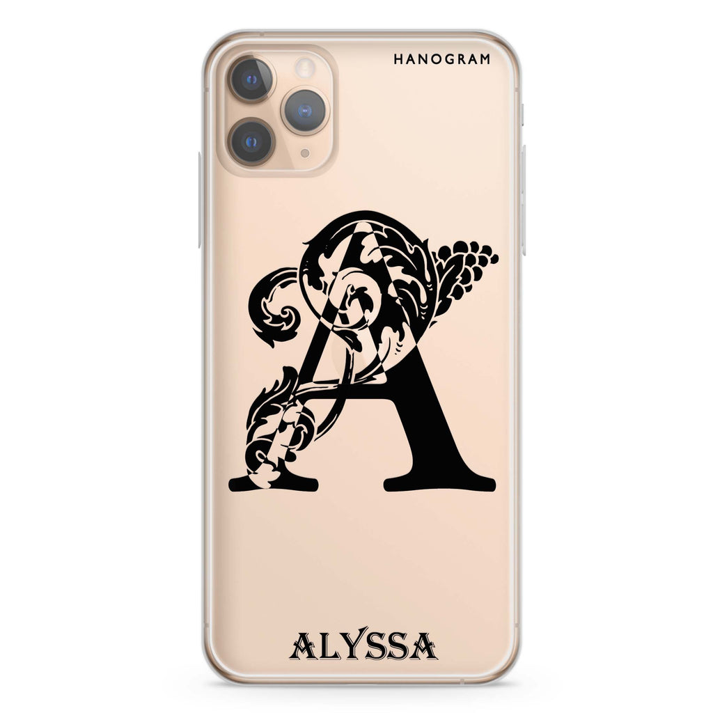 Ornamental Alphabet iPhone 11 Pro Max 水晶透明保護殼