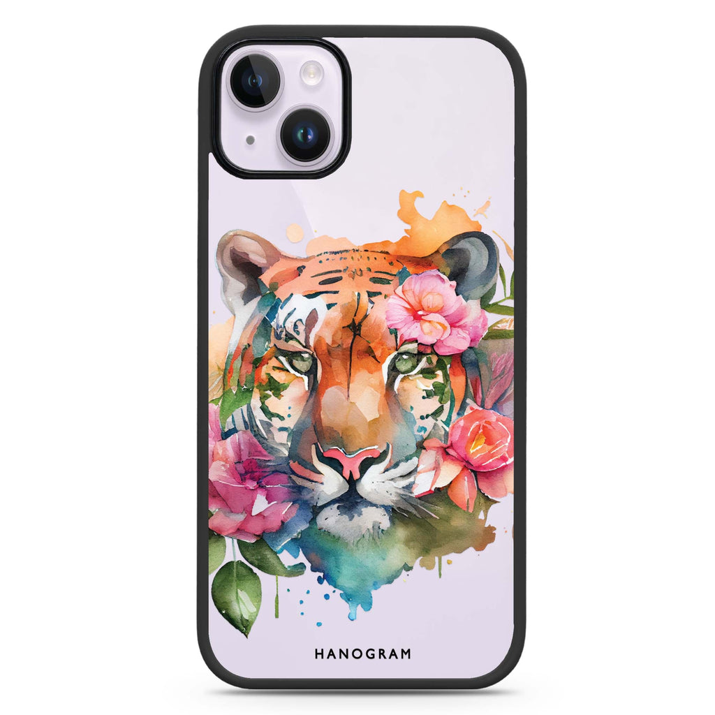 Floral Tiger iPhone 14 Plus Magsafe 兼容防衝擊保護殼