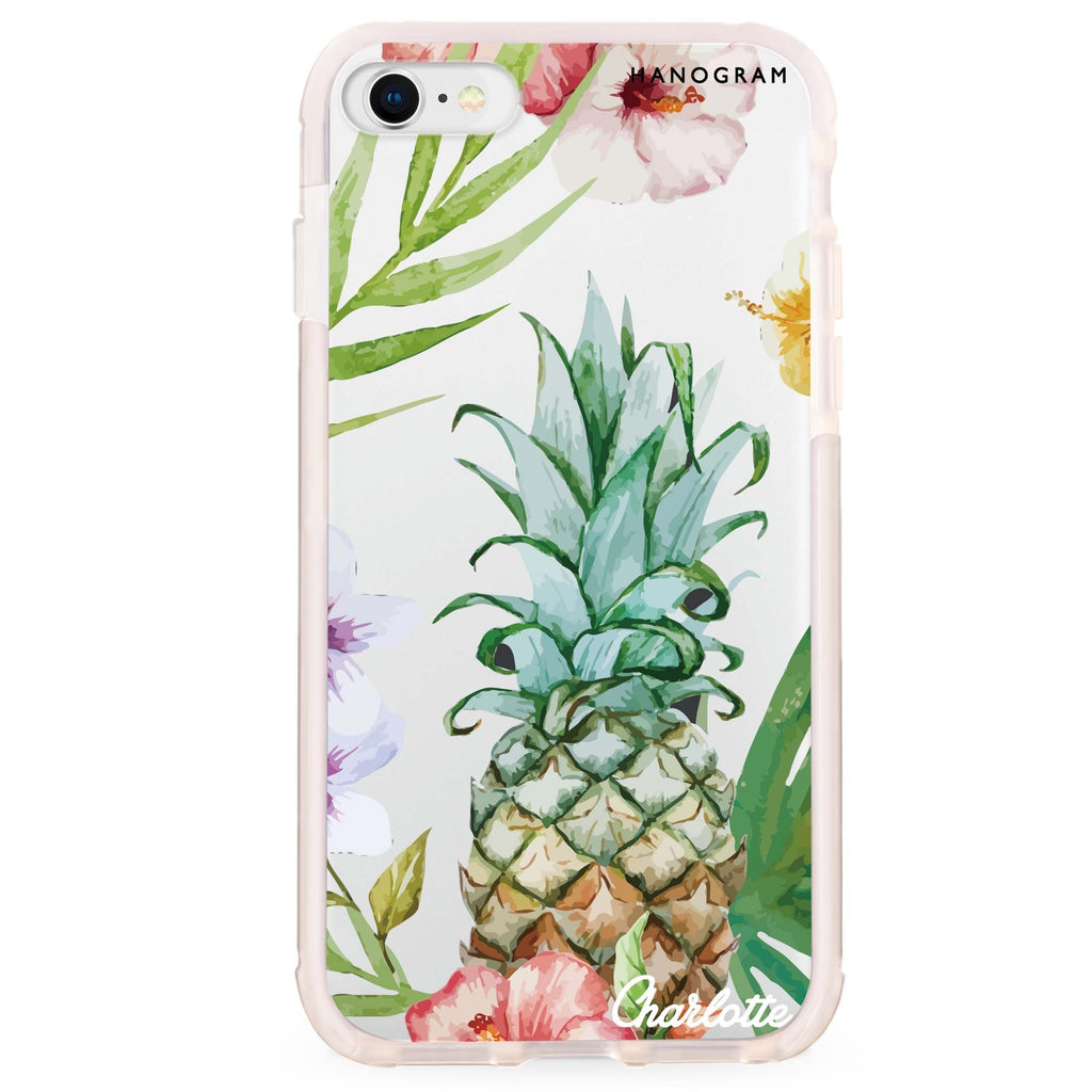 Pineapple & Floral iPhone SE 吸震防摔保護殼