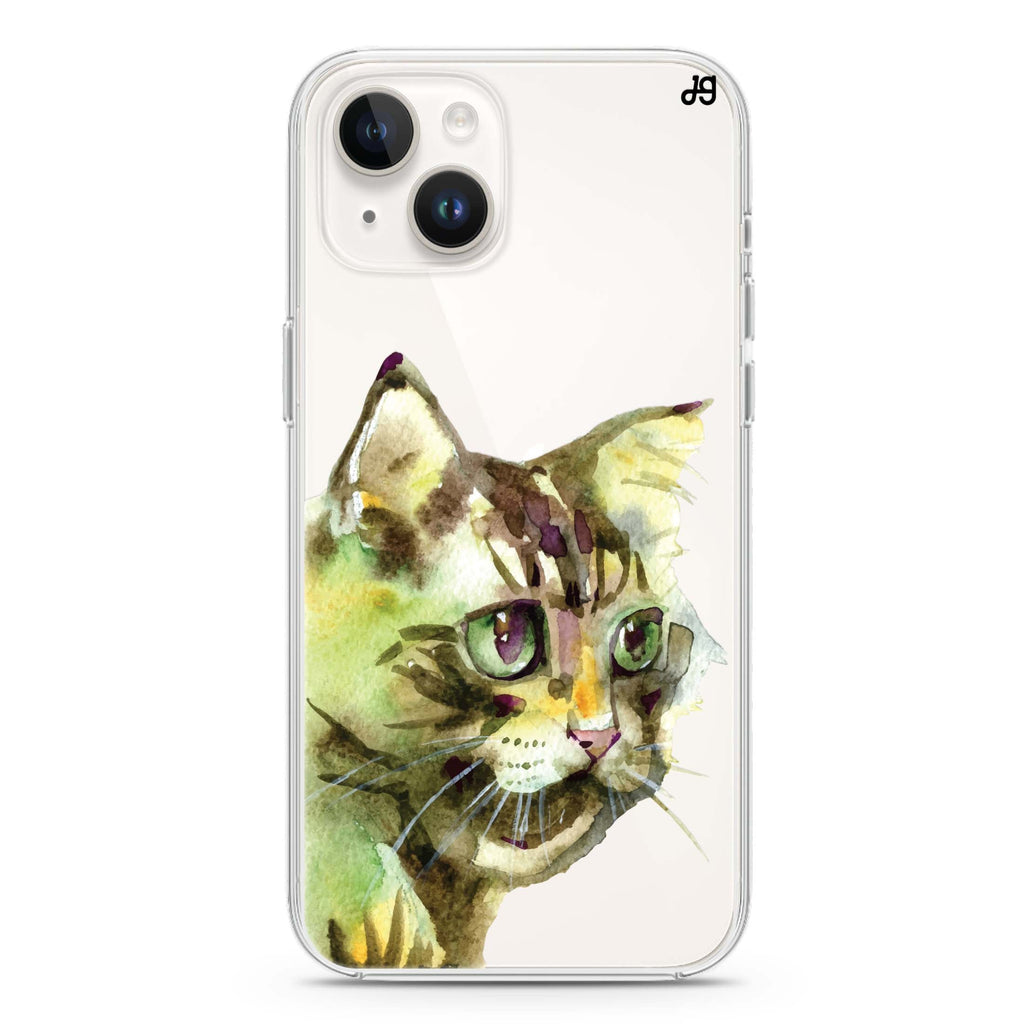 Watercolour Cat iPhone 14 plus 水晶透明保護殼