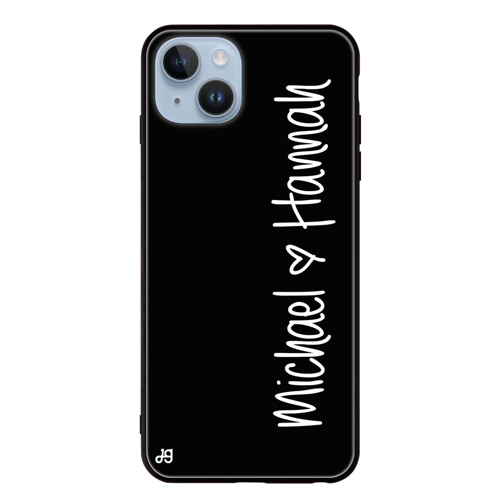 Vertical Names iPhone 14 超薄強化玻璃殻