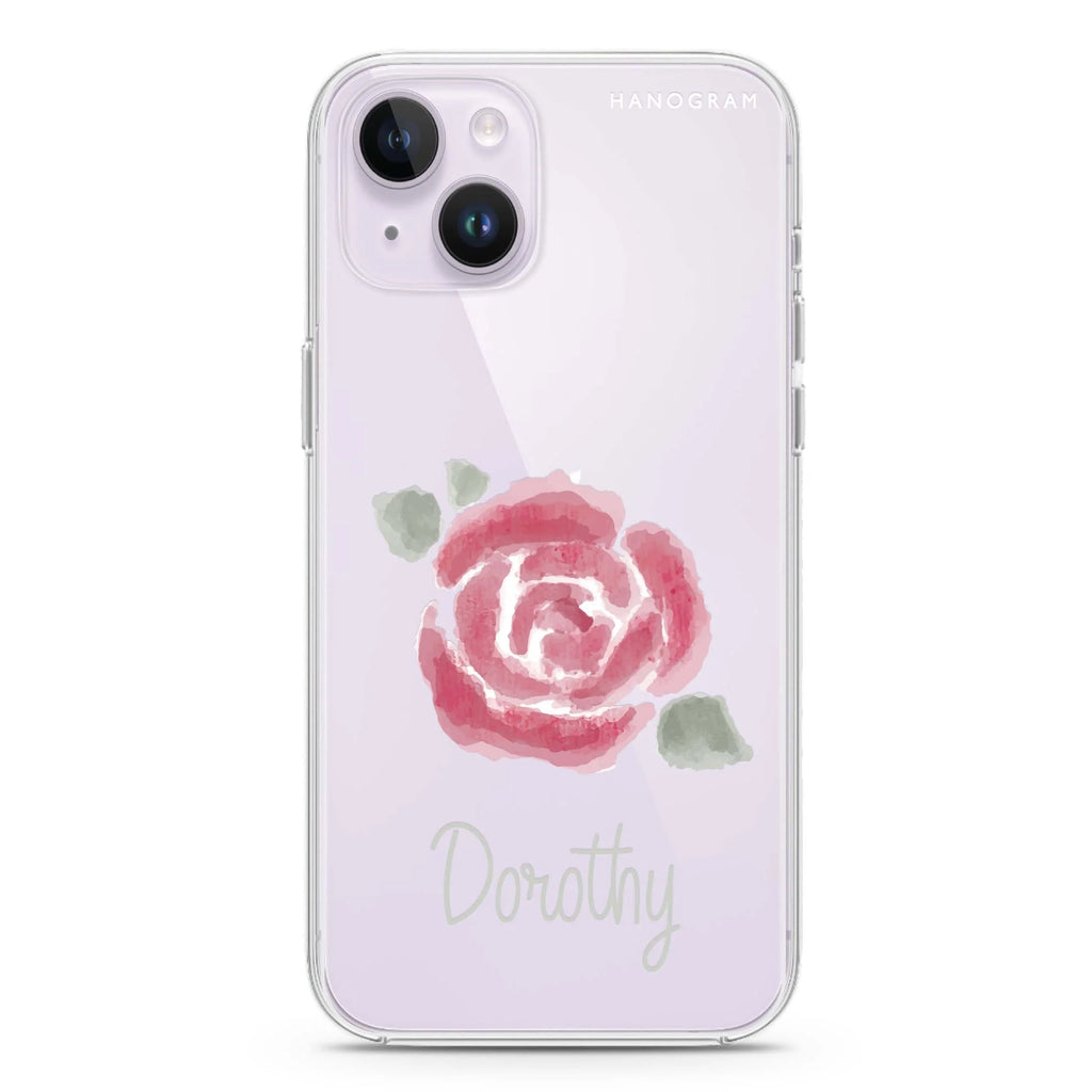 Kiss From A Rose iPhone 14 plus 水晶透明保護殼