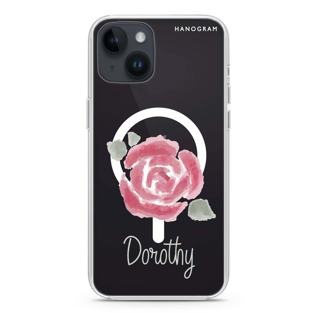 Kiss From A Rose iPhone 14 Magsafe 兼容水晶透明保護殼