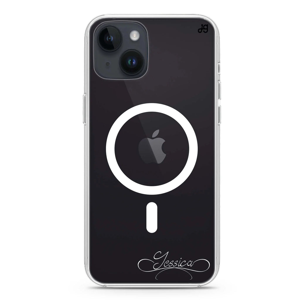 Cursive II iPhone 14 Magsafe 兼容水晶透明保護殼