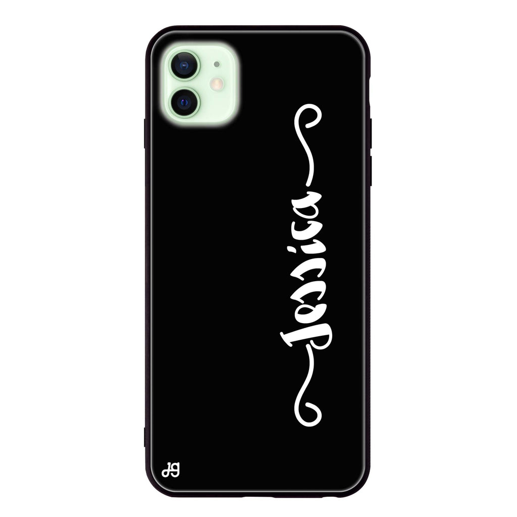 Casual Vertical Name iPhone 12 mini 超薄強化玻璃殻