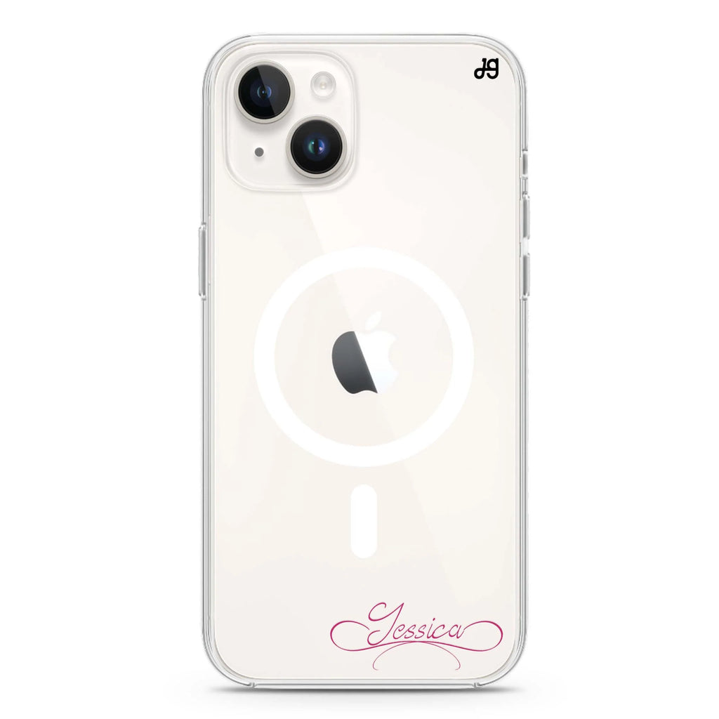 Cursive II iPhone 14 Plus Magsafe 兼容水晶透明保護殼