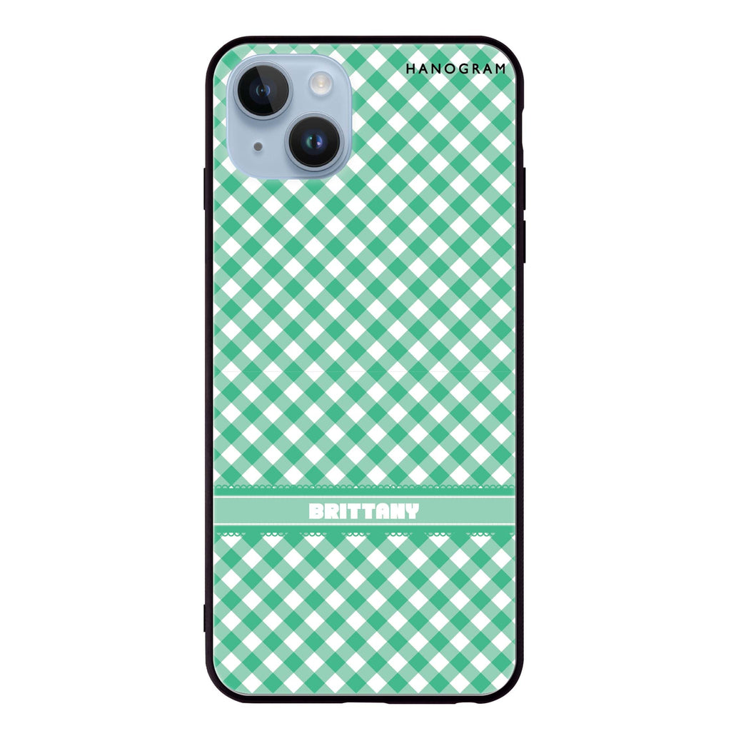 Lovely Green iPhone 14 超薄強化玻璃殻