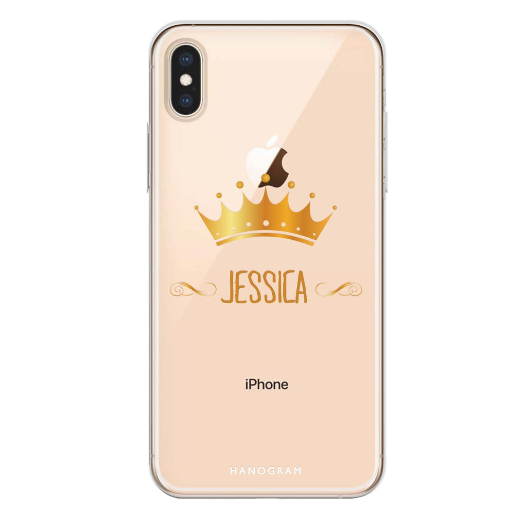 Queen's crown iPhone X 水晶透明保護殼
