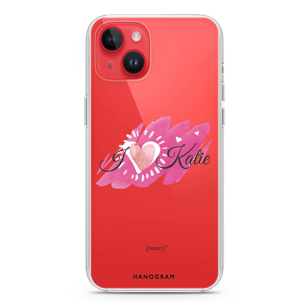 Loves message iPhone 14 水晶透明保護殼