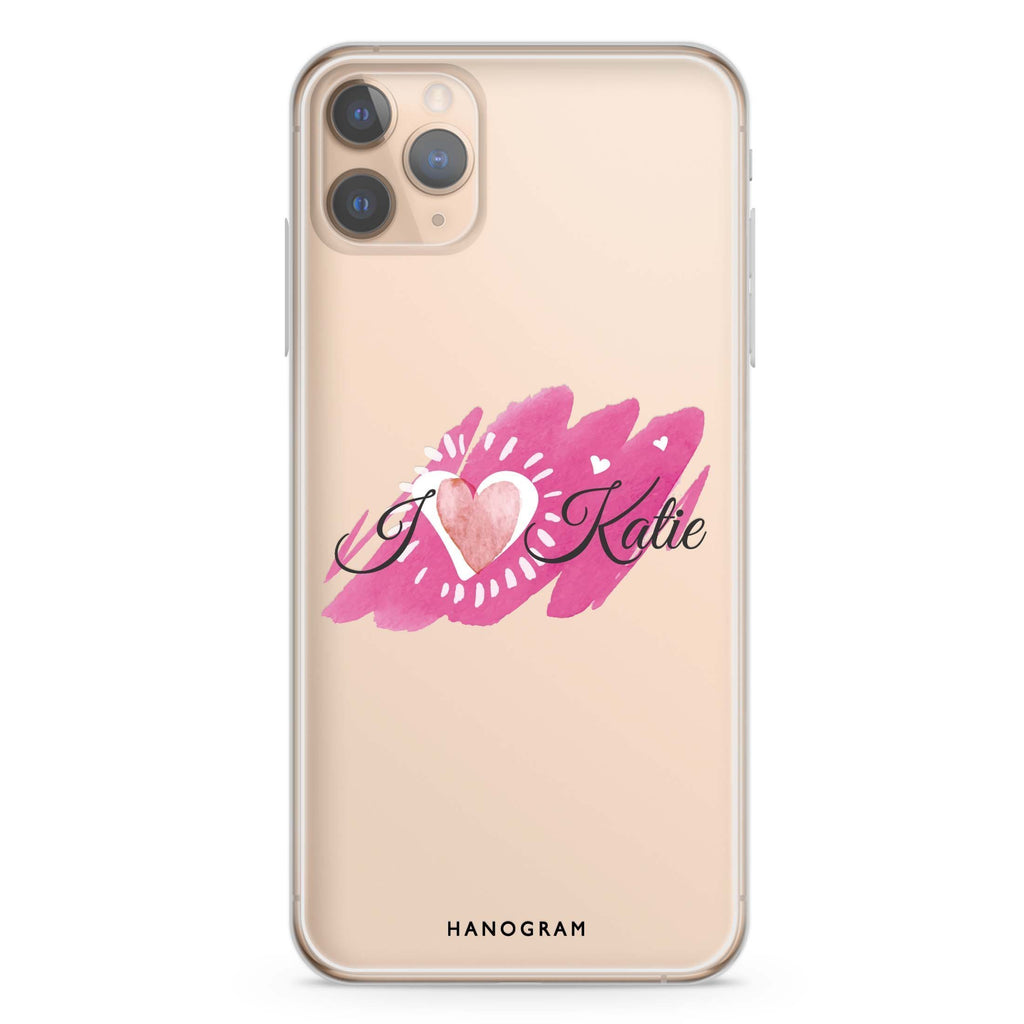 Loves message iPhone 11 Pro Max 水晶透明保護殼