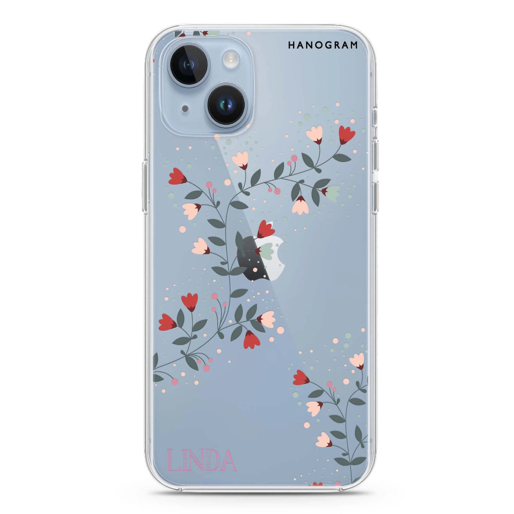 Floral Chain iPhone 14 plus 水晶透明保護殼